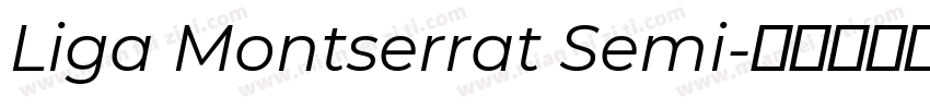 Liga Montserrat Semi字体转换